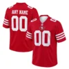 49ers Red Jersey Custom Powerful Classic Game Style