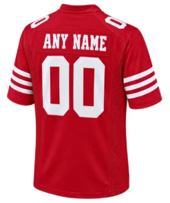 49ers Red Jersey Custom Powerful Classic Game Style