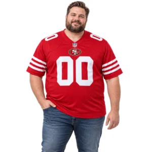 49ers Red Jersey Custom Powerful Classic Game Style
