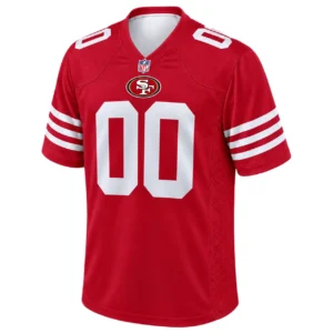 49ers Red Jersey Custom Powerful Classic Game Style