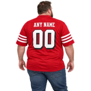 49ers Scarlet Jersey Custom Vibrant Alternate Game