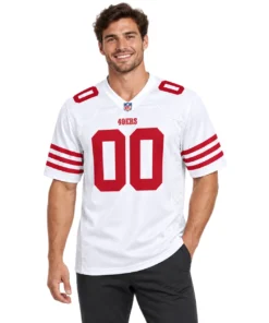 49ers White Football Jersey Remarkable Game Look