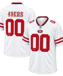 49ers White Jersey Custom Remarkable Game Style