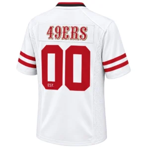 49ers White Jersey Custom Remarkable Game Style