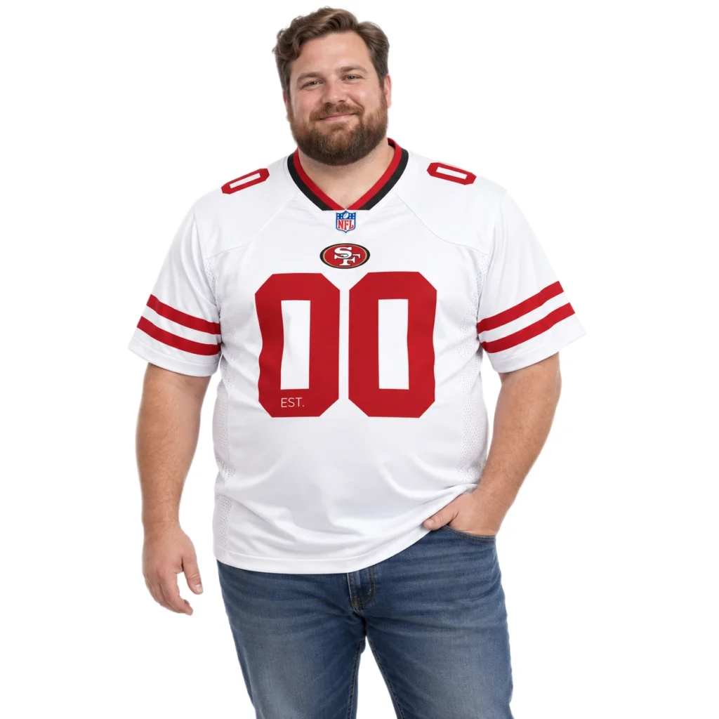 49ers White Jersey Custom Remarkable Game Style