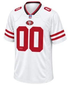 49ers White Jersey Custom Remarkable Game Style