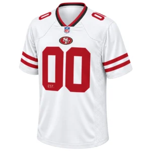 49ers White Jersey Custom Remarkable Game Style