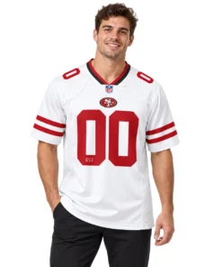 49ers White Jersey Custom Remarkable Game Style