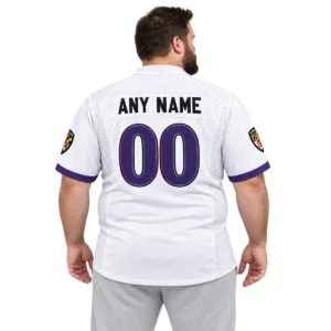 Baltimore Ravens White Custom Jersey Game Day Dynamic