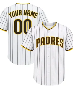 San Diego Padres Jersey 2026 Custom Player Vibrant White Home Baseball style