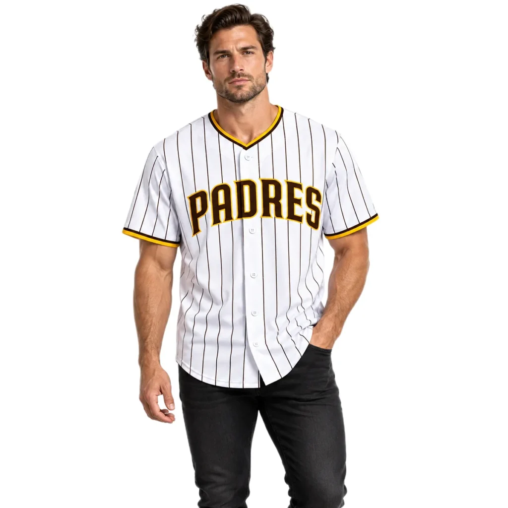 San Diego Padres Jersey 2026 Custom Player Vibrant White Home Baseball style