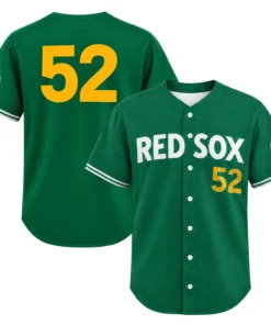 Wilyer Abreu Red Sox Green Jersey Bold Number