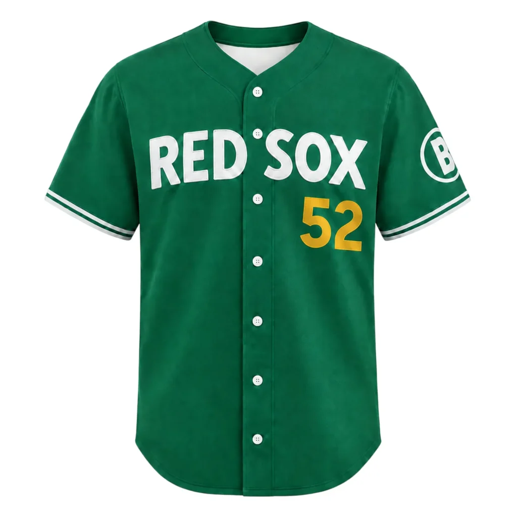 Wilyer Abreu Red Sox Green Jersey Bold Number
