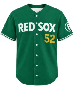 Wilyer Abreu Red Sox Green Jersey Bold Number