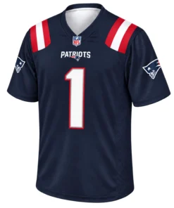 AJ Brown Patriots Jersey Bold Navy Gameday