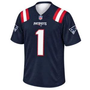 AJ Brown Patriots Jersey Bold Navy Gameday