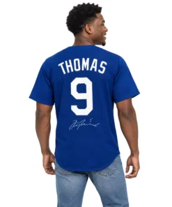 Alek Thomas Signature Blue Jersey Powerful Fan Style