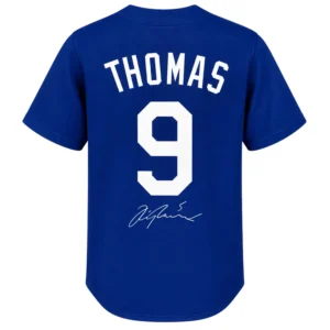 Alek Thomas Signature Blue Jersey Powerful Fan Style