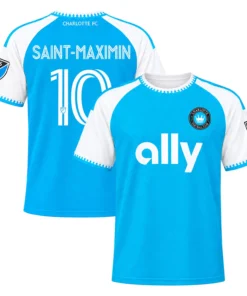 Allan Saint-Maximin Blue Jersey Vibrant Custom Charlotte FC Player 2026