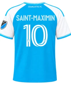 Allan Saint-Maximin Blue Jersey Vibrant Custom Charlotte FC Player 2026