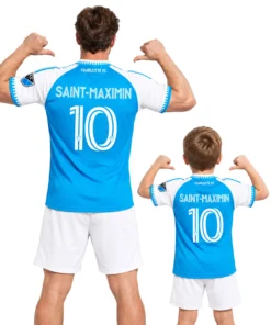 Allan Saint-Maximin Blue Jersey Vibrant Custom Charlotte FC Player 2026