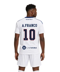 Andre Franco Chicago Fire White Jersey with Dazzling Fan Apparel