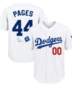 Andy Pages Dodgers Jersey Custom Number Confident Style