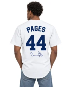 Andy Pages Dodgers Jersey Custom Number Confident Style