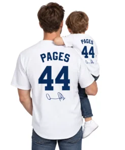 Andy Pages Dodgers Jersey Custom Number Confident Style