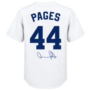 Andy Pages Dodgers Jersey Custom Number Confident Style