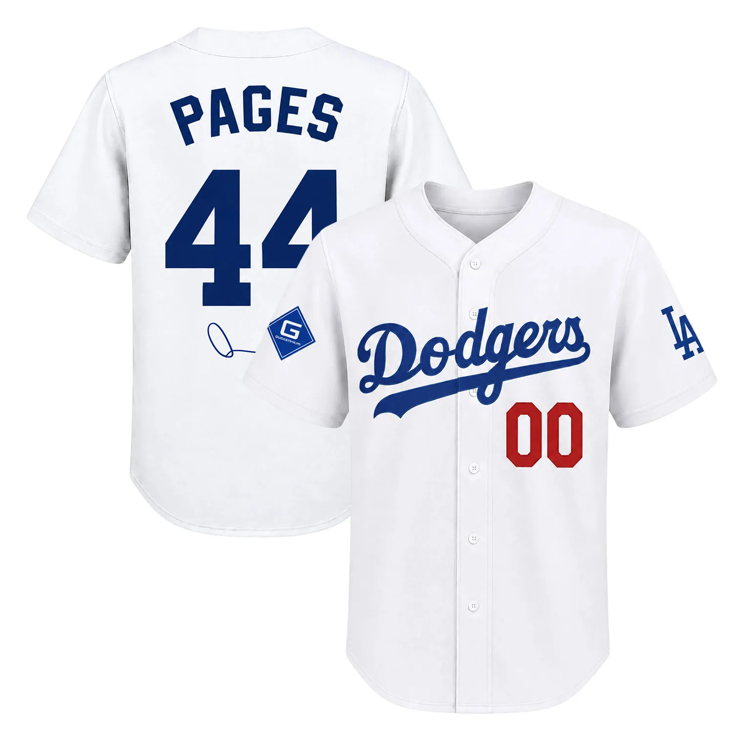 Andy Pages Dodgers Jersey Custom Number Confident Style