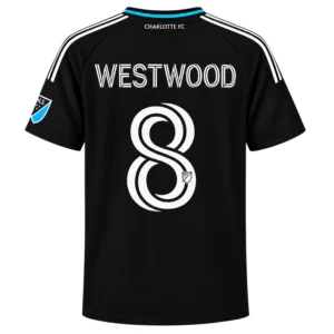 Ashley Westwood Black Jersey Special Custom Charlotte FC Player 2026