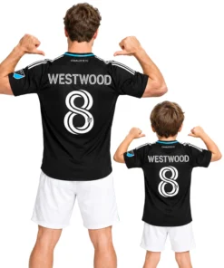 Ashley Westwood Black Jersey Special Custom Charlotte FC Player 2026