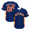 Astros Navy Baseball Jersey Vibrant Colorblock Style
