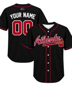 Atlanta Braves Black Jersey Dynamic Fan Style