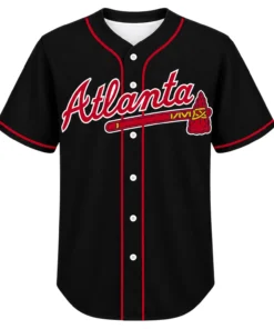 Atlanta Braves Black Jersey Dynamic Fan Style