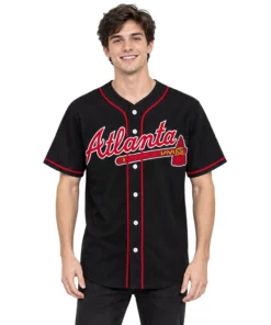 Atlanta Braves Black Jersey Dynamic Fan Style