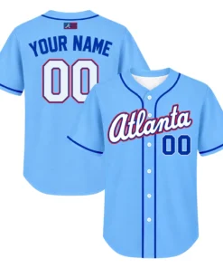 Atlanta Braves Blue Jersey – Vibrant Baseball Style