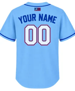 Atlanta Braves Blue Jersey – Vibrant Baseball Style