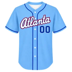 Atlanta Braves Blue Jersey – Vibrant Baseball Style