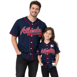 Atlanta Braves Navy Jersey Custom Elite Fan Look