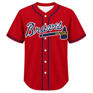 Atlanta Braves Red Jersey Custom Legendary Fan Style