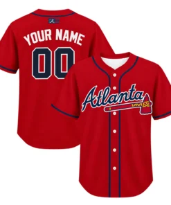 Atlanta Red Jersey Custom Memorable Fan Apparel