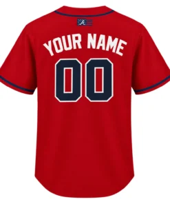 Atlanta Red Jersey Custom Memorable Fan Apparel
