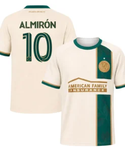 Atlanta United Soccer Jersey Miguel Almiron Bold Fanwear