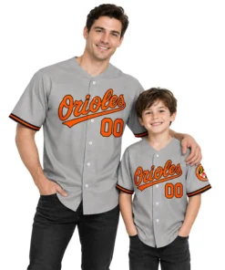 Baltimore Orioles Grey Road Custom Jersey Vibrant Fan Gear