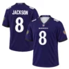 Baltimore Ravens Lamar Jackson Home Jersey Fan Gift Striking 7XL