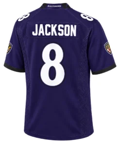 Baltimore Ravens Lamar Jackson Home Jersey Fan Gift Striking 7XL