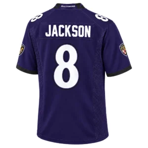 Baltimore Ravens Lamar Jackson Home Jersey Fan Gift Striking 7XL
