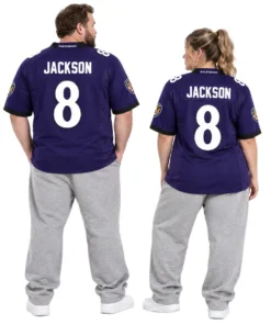 Baltimore Ravens Lamar Jackson Home Jersey Fan Gift Striking 7XL